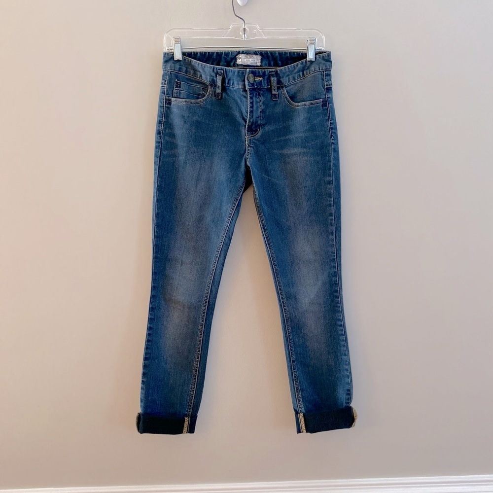 Free People Skinny Ankle Cropped Style Jeans Sz 27